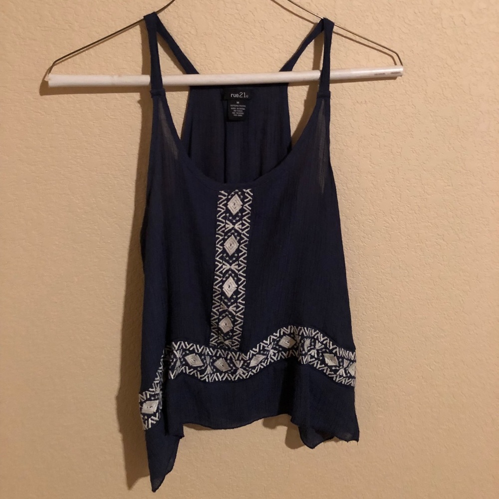 Navy tank top